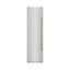 ZLINE Autograph 24 in. White Matte Column Freezer with Graphite Gray Interior and Gold Accents-2112132832