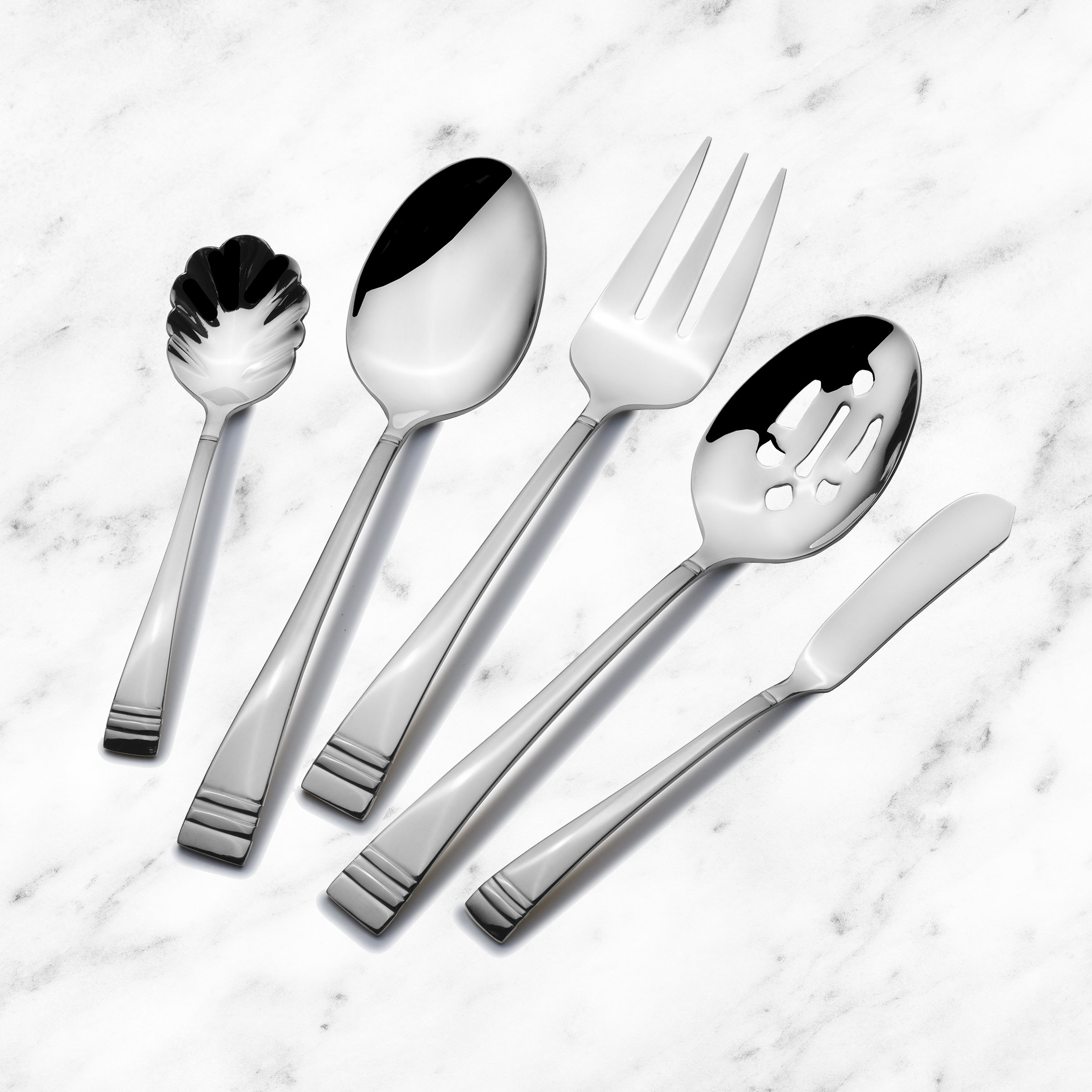 Ivy Bronx St. James Continental, 65pc 18/10 Stainless Flatware Set ...