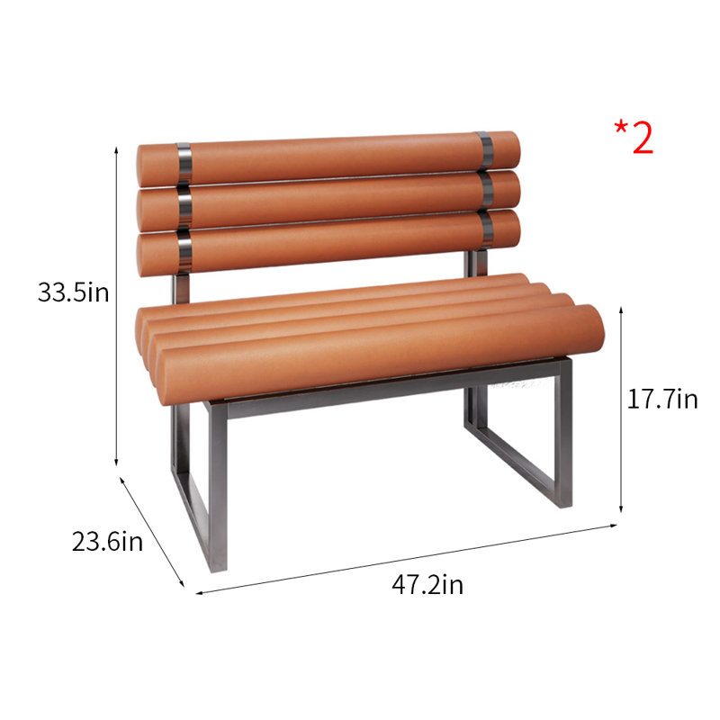 Bancs de restaurant légers et luxueux