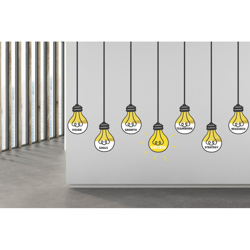 Vision, objectifs, travail d'équipe, succès, croissance, stratégie, H 15 po x l 10 po