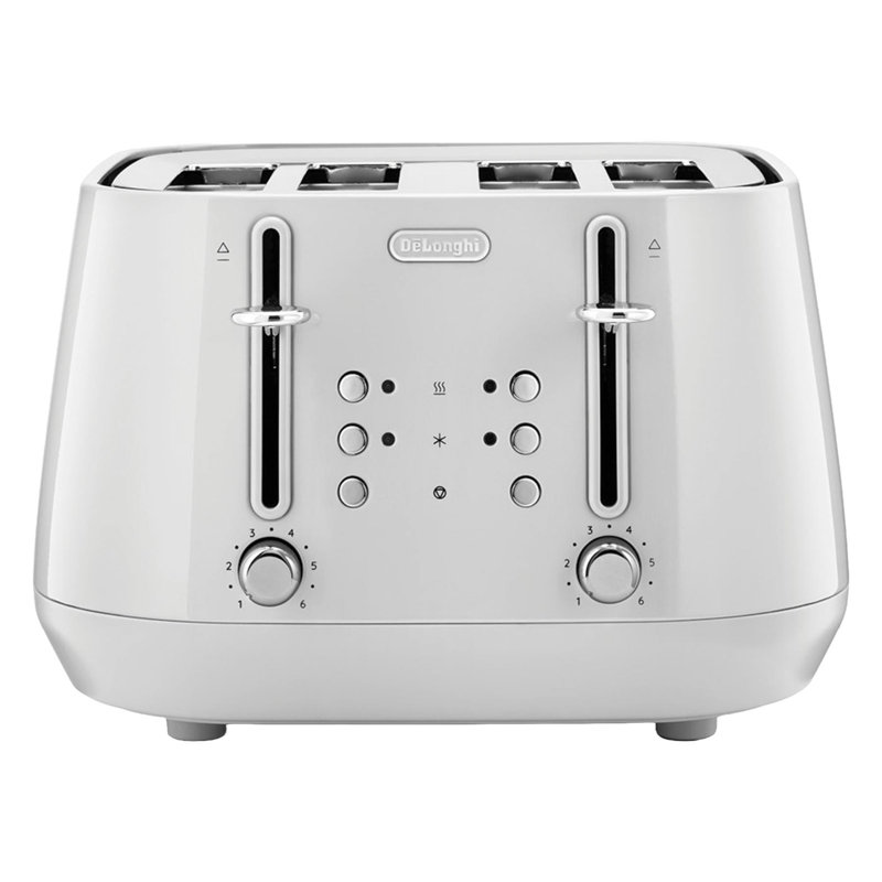 Eclettica 4 Slot Toaster, White