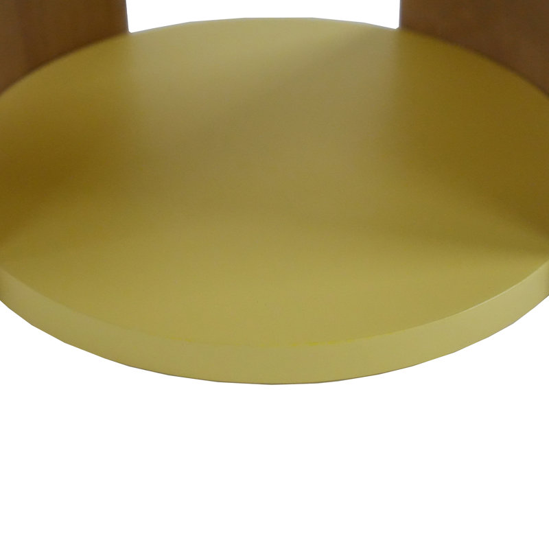 Bureau debout en bois massif, Jaune