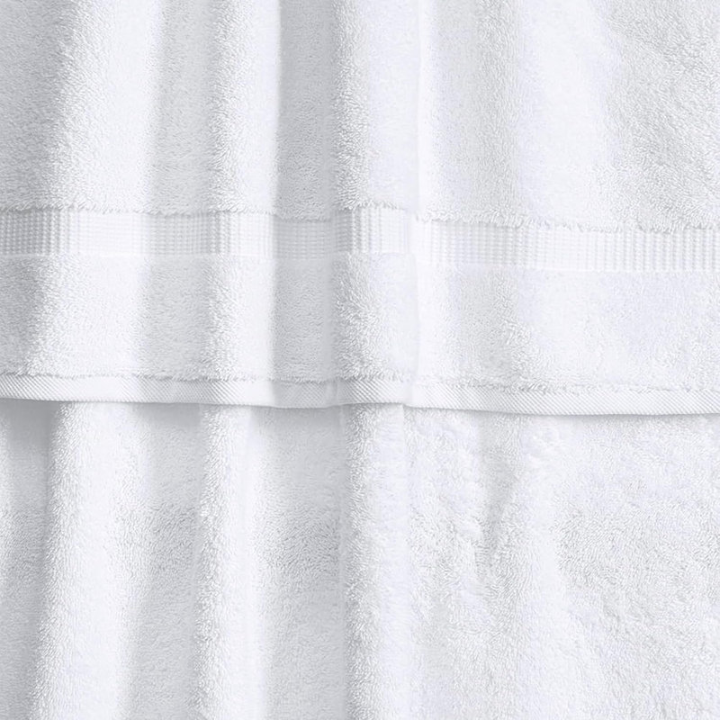 Balsamo 6-Piece Quick Dry Turkish Cotton Towel Set, White