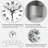 Black and White Graphics Trees - Traditional Wall Clock-37925525