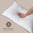 100% Organic Cotton Cover Feather and Goose Down Blend Medium Support Bed Pillow-279917337