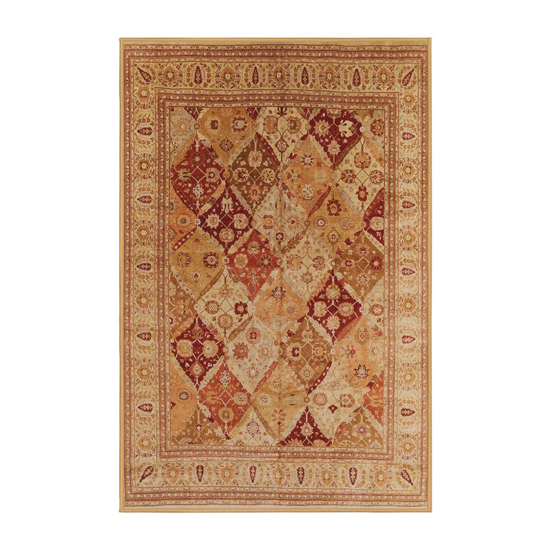 Tapis oriental rouge / orange Odder, Rectangle 3 pi x 5 pi