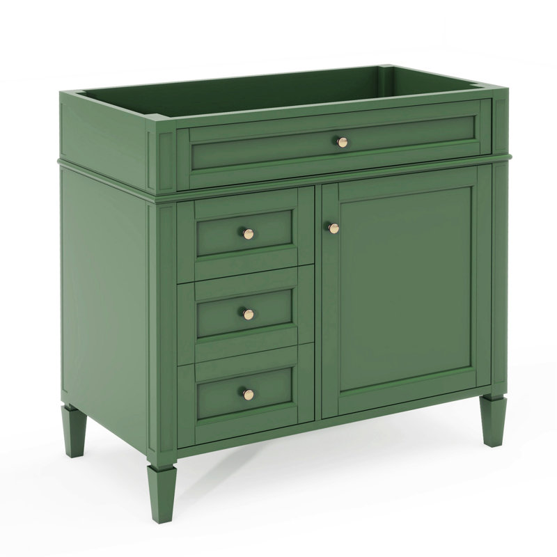 Armoire de rangement de salle de bain moderne avec 2 tiroirs et un tiroir basculant