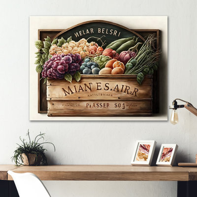 Fruit in Basket IV - reproduction sur toile