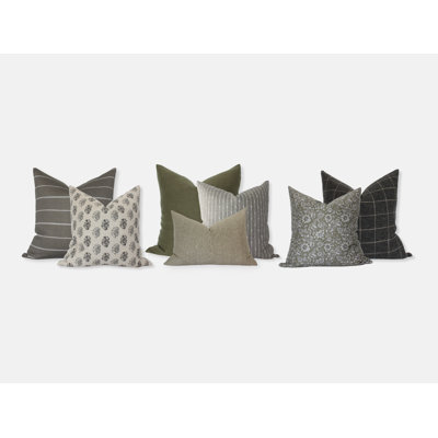 Sectional Sofa Pillow Covers, Neutral Pillow Combinations