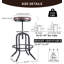 Tabouret de bar rotatif à hauteur ajustable Arefa-1881477363