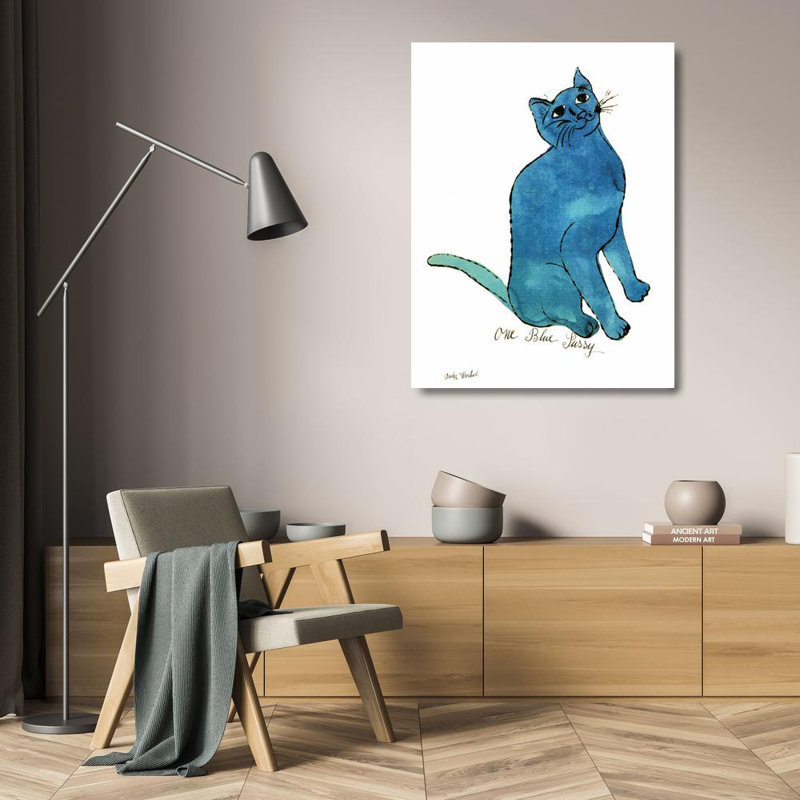 Un chat, H 24 po x l 18 po