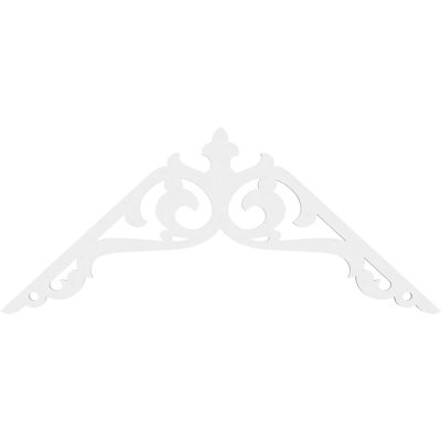 Amber Signature Urethane Gable Pediment, Primed Tan
