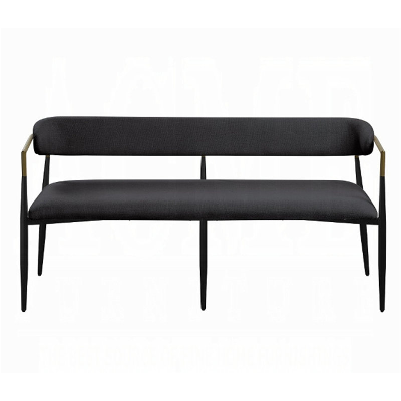 Jaramillo Black Chenille Finish Bench