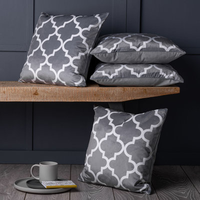 Micaela Geometric Square Throw Pillow Cover