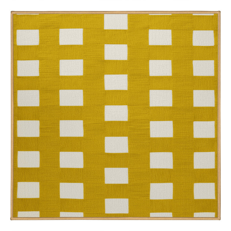 Tapis botanique brun lavable à la machine, Carré 3 pi