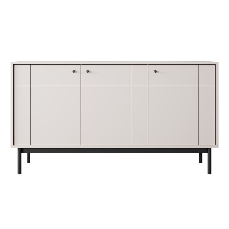 Japandies 153.5cm Sideboard, White