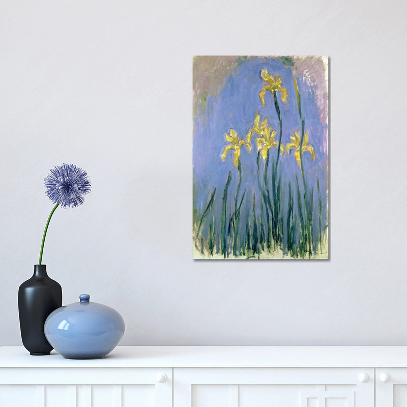 The Yellow Irises, C.1918-25 par Roger de la Fresnaye - impression d'art graphique, Toile tendue, Aucun mat