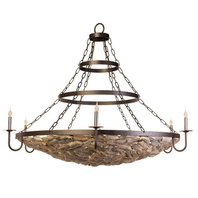 Shell Bowl With Bands Chandelier