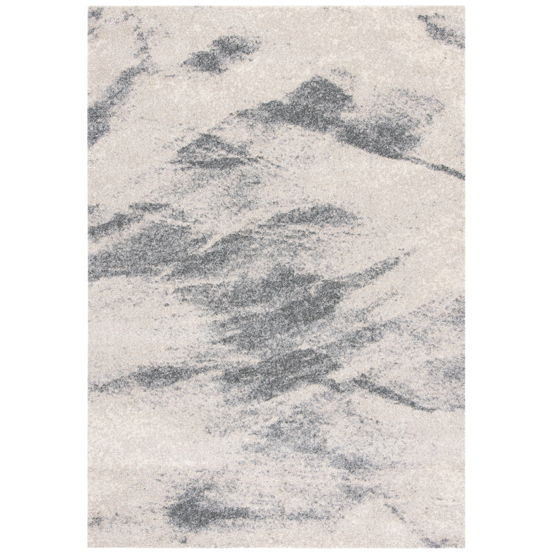 Tapis abstrait performance rétro, Rectangle 4 pi x 6 pi