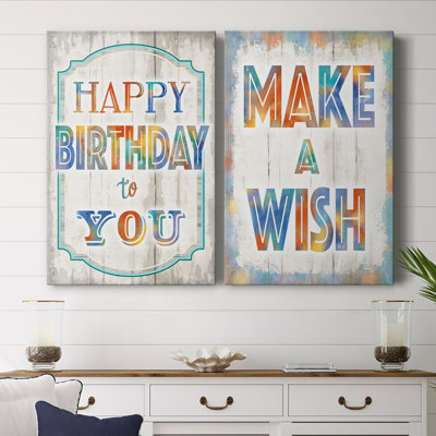 Happy Birthday to You-Premium Gallery Wrapped Canvas -Ready to Hang