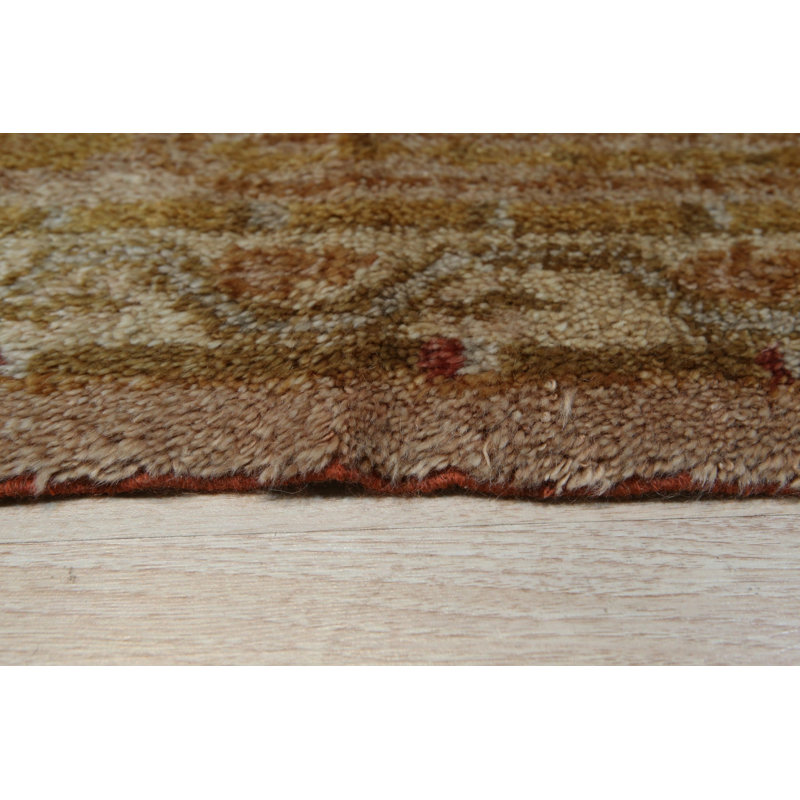 Hand Knotted Wool Floral Area Rug
