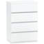 HOMCOM Bedroom Chest of Drawers 4 Drawers Dresser Drawer Unit-588988576