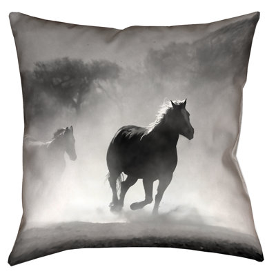 Bhakti Iyata Leather/Suede Reversible Throw Pillow