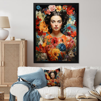 «Ilena Colorful 0 Mexico Art Frida Garden», reproduction sur toile