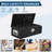 Diamond Plate Steel Truck Bed Tool Box - Heavy Duty, Lock & Side Handles, Weather-Resistant, for Pickup, RV, Trailer, Workshop (39x13x9.6 Inch, Powder-Coated Black)-964803305-964803304
