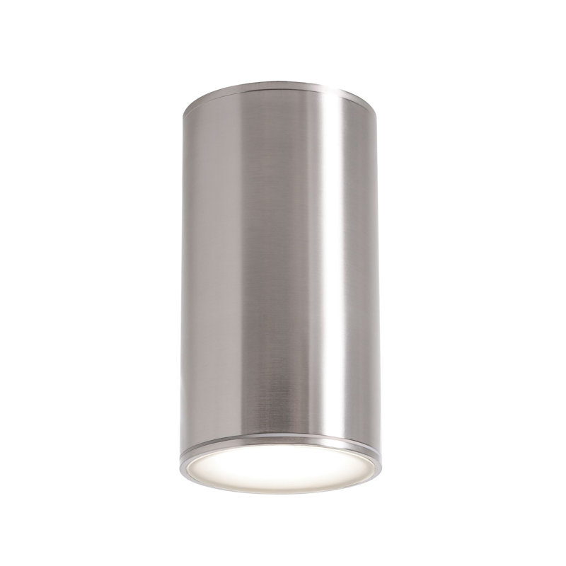 Plafonnier encastré d'extérieur à DEL l 4,25 po Everly, Nickel satiné
