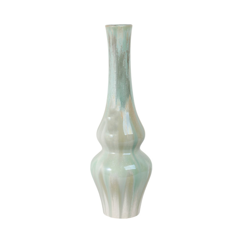 Handmade Stoneware Table Vase, Overall Height- 20"