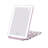 Hello Kitty Touch Pad Mini Tri-Tone Makeup Mirror with Animal Print Flip Cover and LED Strip