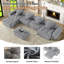 Canapé modulaire rembourré 8 pièces Viola-371960880