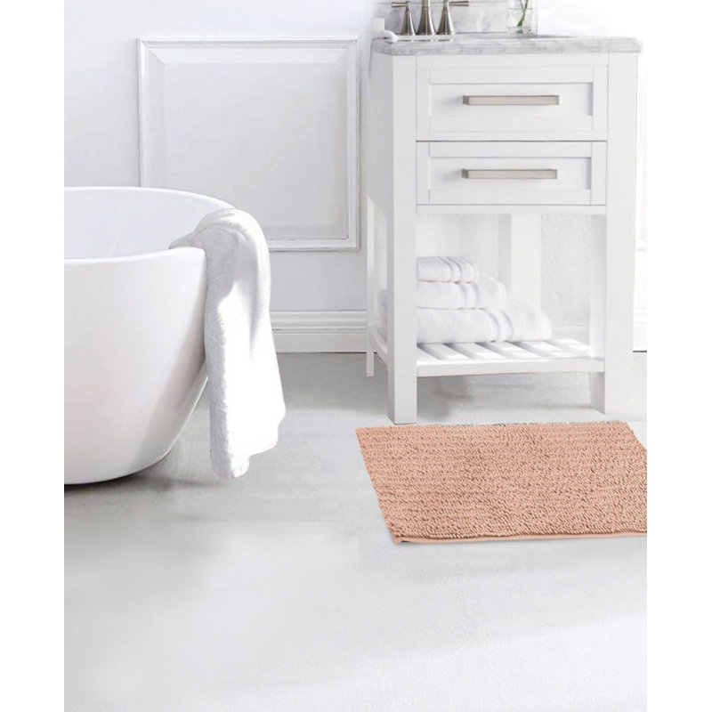 Tapis de bain Kanagy, L 20 po x L 48 po, Rougir