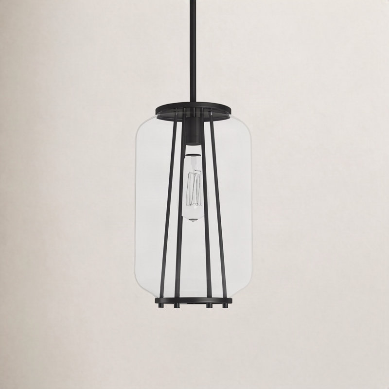Luminaire suspendu en pot 1 lumière Bianca, Nuit noire