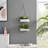 Two Tier White Metal Hanging Wall Planter