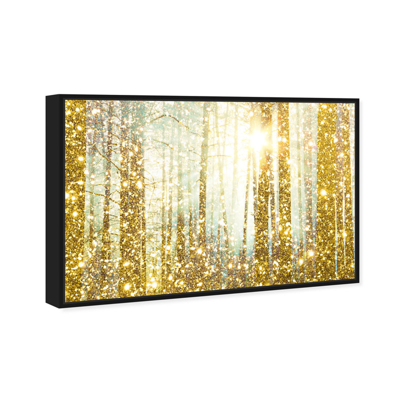 « Magical Forest » par Oliver Gal - impression d'art graphique, l 54 po x H 36 po, Cadre noir