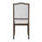 Set of 4 Farmhouse Dining Chairs - Upholstered High Back Chairs with Rubberwood Legs-476553521