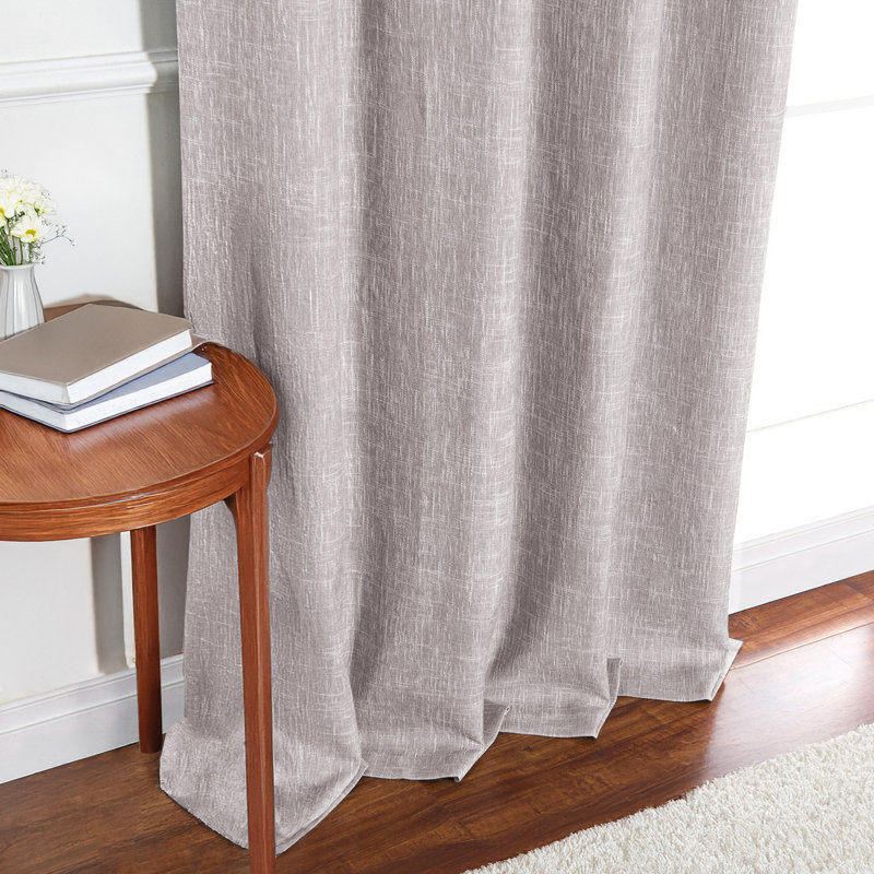 Paire de rideaux occultant avec œillets Spates, Naturel, l 52" x L 84"