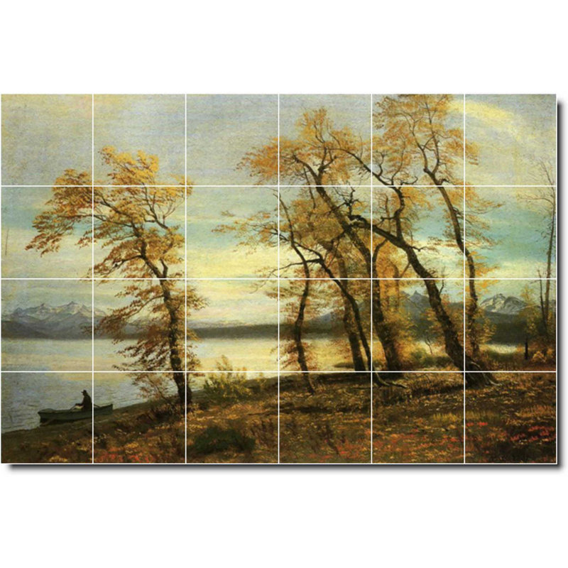 Carreau de céramique décorative 36 po x 24 po 6 po x 6 po, Bord de l'eau 448