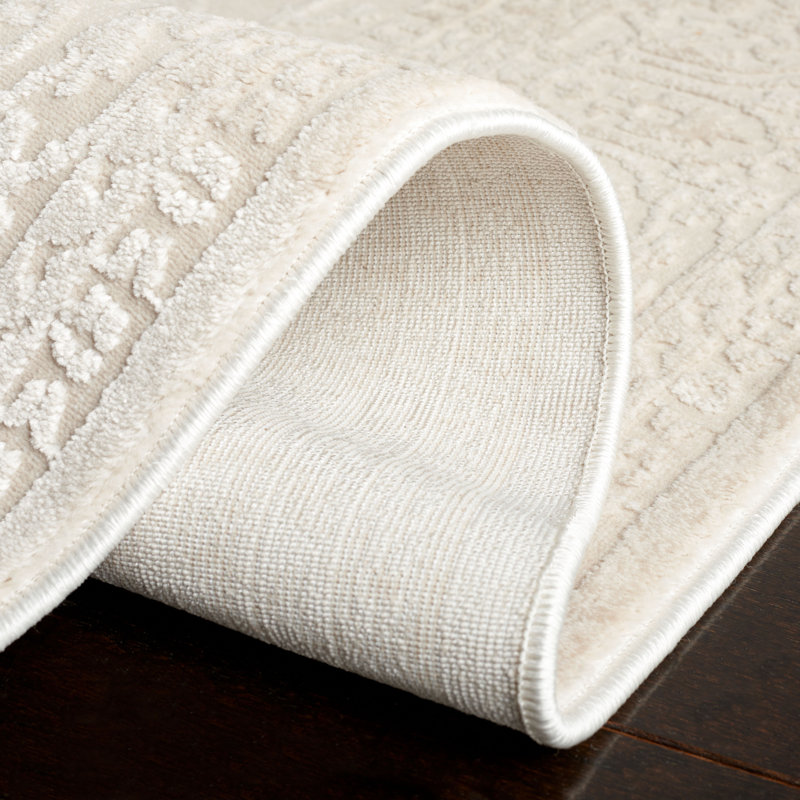 Reflection Traditional Area Rug In Creme / Ivory, Rectangle 91 x 152 cm