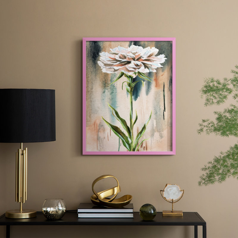 Reproduction encadrée Emerald Dream II - bois massif, H 30 po x l 24 po, Rose