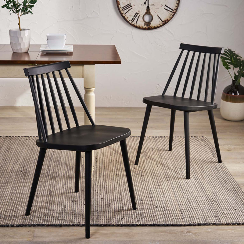 Chaises de salle à manger Farmhouse, Noir