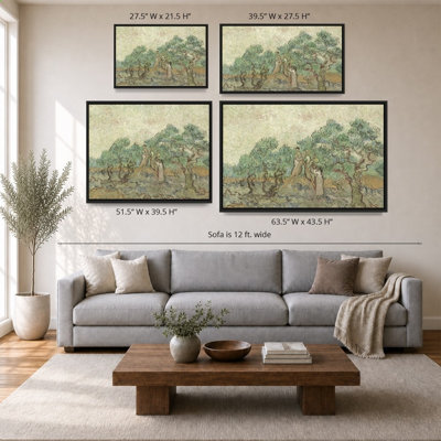 «The Olive Orchard» par Vincent Van Gogh - impression sur toile