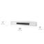 Grande tablette murale flottante ronde en bois ovale rustique - blanche-6956461-6956462