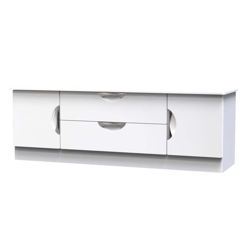 Rutilio Unfinished TV Stand for TVs up to 65", White