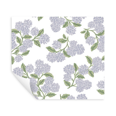 Papier peint Hydrangea blanc