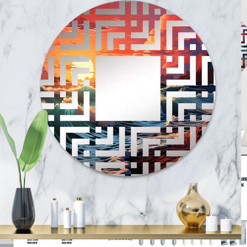 Miroir mural rond, 31,4 po x 31,4 po