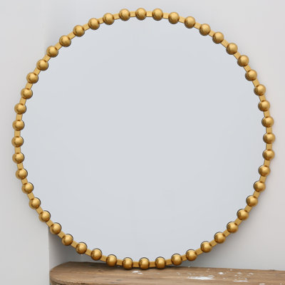 Round Iron Wall Mirror – 27inches Or 36 inches, 3 Colours, Ready To Hang
