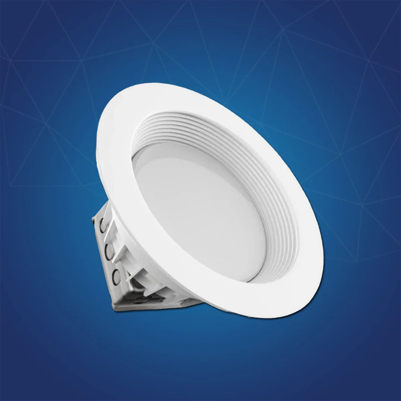 Plafonnier encastré 8 "rond à DEL à intensité variable 8" avec boîte de jonction (6 pièces), 5000 K